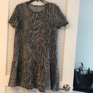Leopard print mini dress from Zara